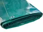 Preview: Profi-Holzabdeckplane 650g/m² in Grün. | 1,5 m x 2 m Wasserdicht